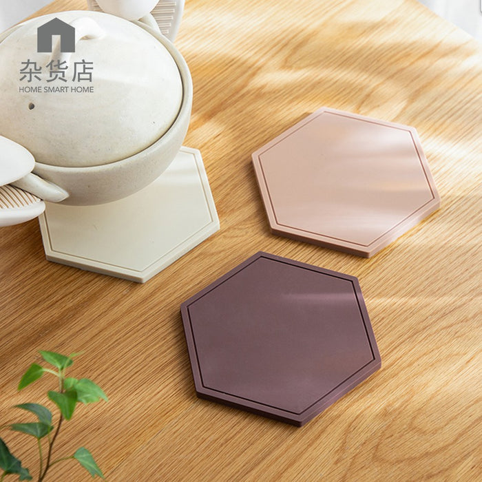 Hexagon Silicone Heat Insulation Pad with Dual Sides