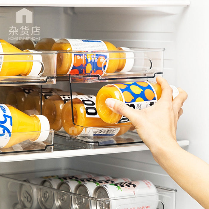 Dual Layer Canned Drinks Organiser for Fridge