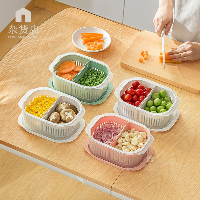 Dual Function Food Storage Container & Colander
