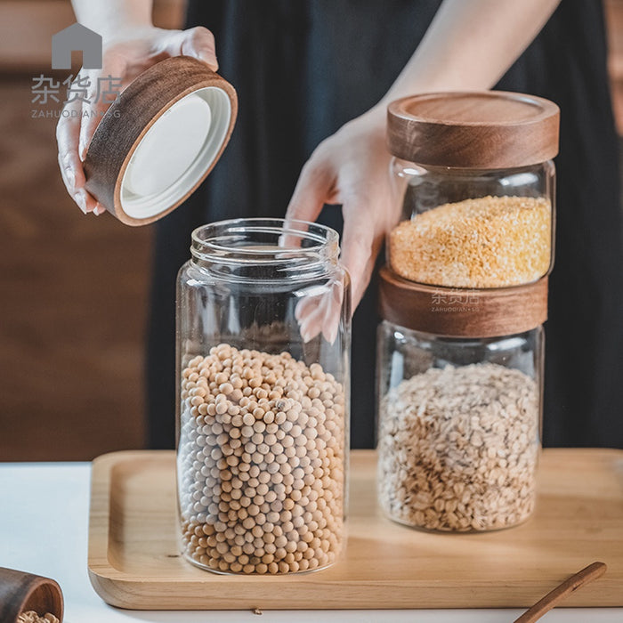 Screw Lid Airtight High Borosilicate Glass Jar