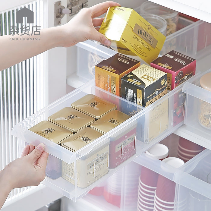 Shimoyama Deep Cabinet Stackable Storage Organizer with Wheels
