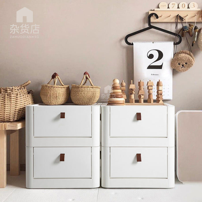 Front Pull Open Stackable Storage Box