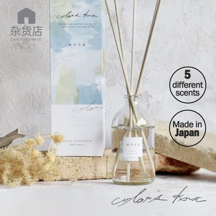 color's knot : Reed Diffuser 90ml [Made in Japan)
