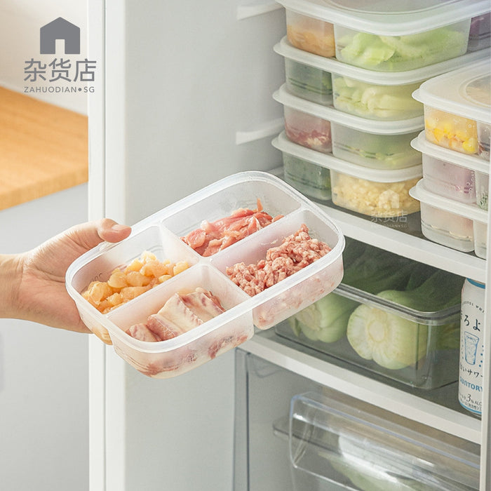 Freezer Safe Food Portioning Container with 4 compartments