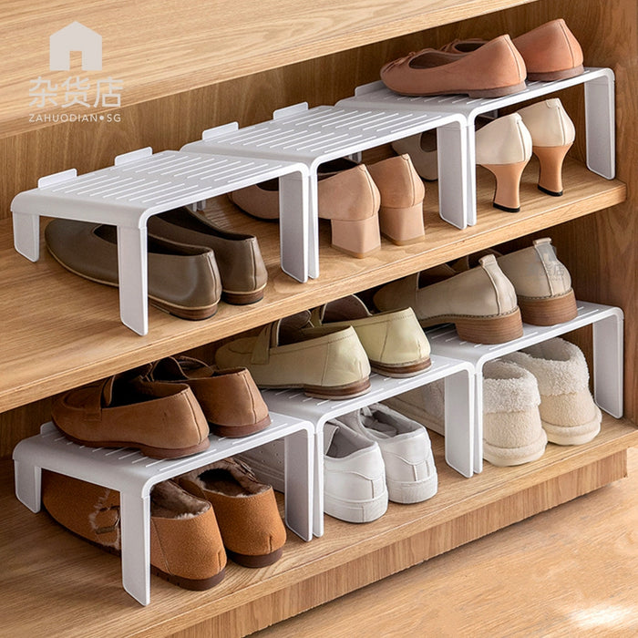 (Set of 2) Shoe Rack Space-Saver Stacker