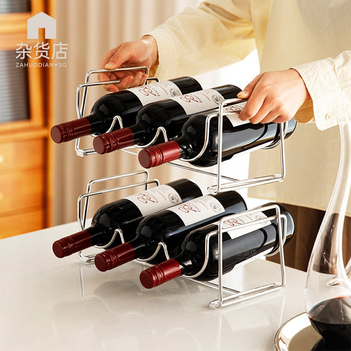 Shimoyama Heavy Duty 304 Stainless Steel Classic Stackable Wine Rack