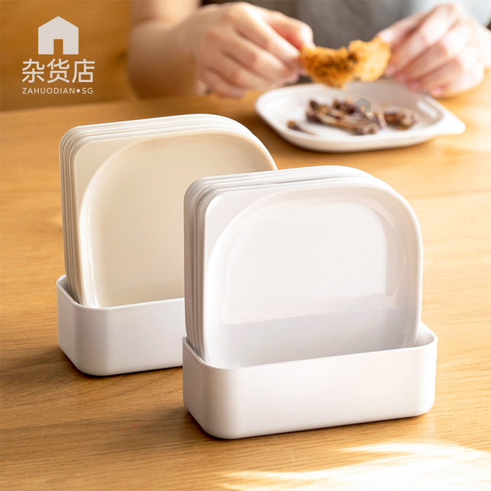 (Set of 6) Easy Fruit Snack Cake Bone Dish with Stand