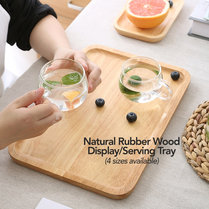 Natural Wooden Serving / Decorative Display Tray