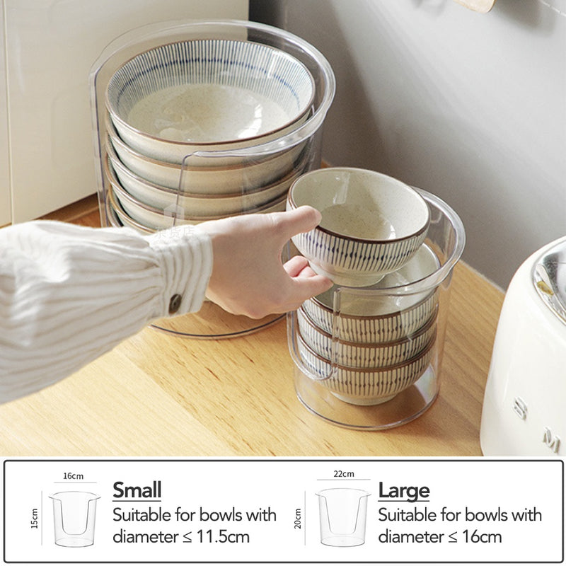 Clear Bowls & Plates Organiser Stand / Holder