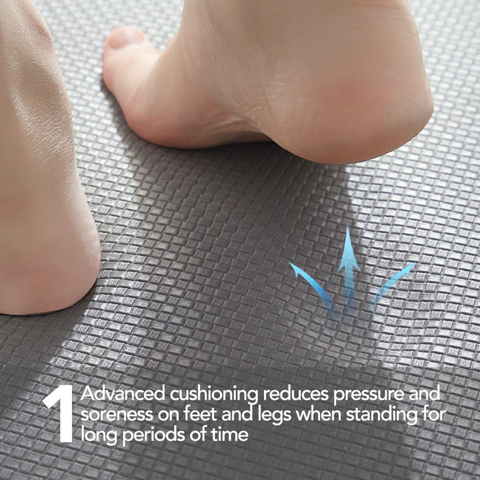 Anti-slip Kitchen Counter / Sink PU Leather Mat with Cushion Support