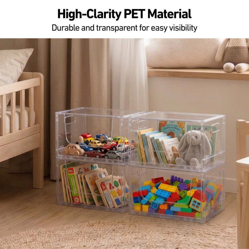 Gentle Spaces ClearStack Front Access Bin 2pc