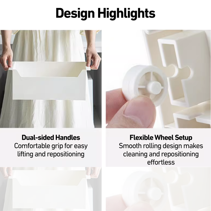Slidable & Stackable Organiser with Wheels
