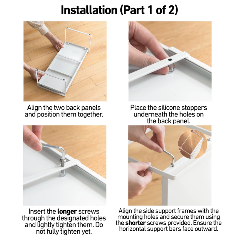 Extendable & Adjustable Shelf Risers for Maximising Vertical Spaces