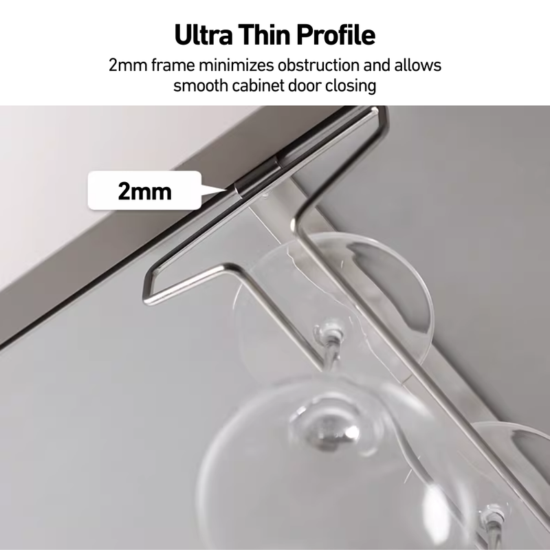 Under Cabinet Wine Glass Holder Organiser