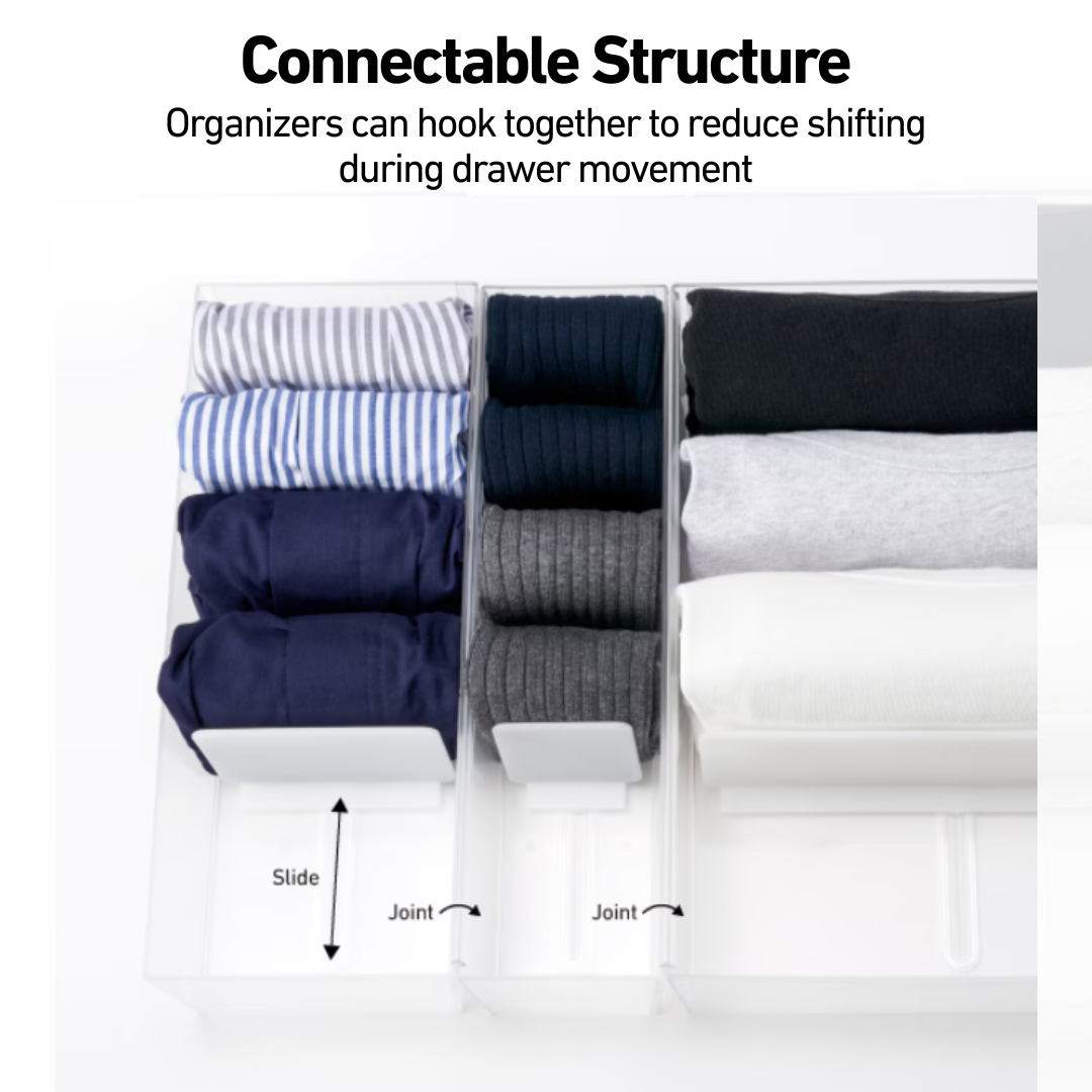 Like-it Japan Closet System Organiser for T-Shirts, Lingerie, & Socks