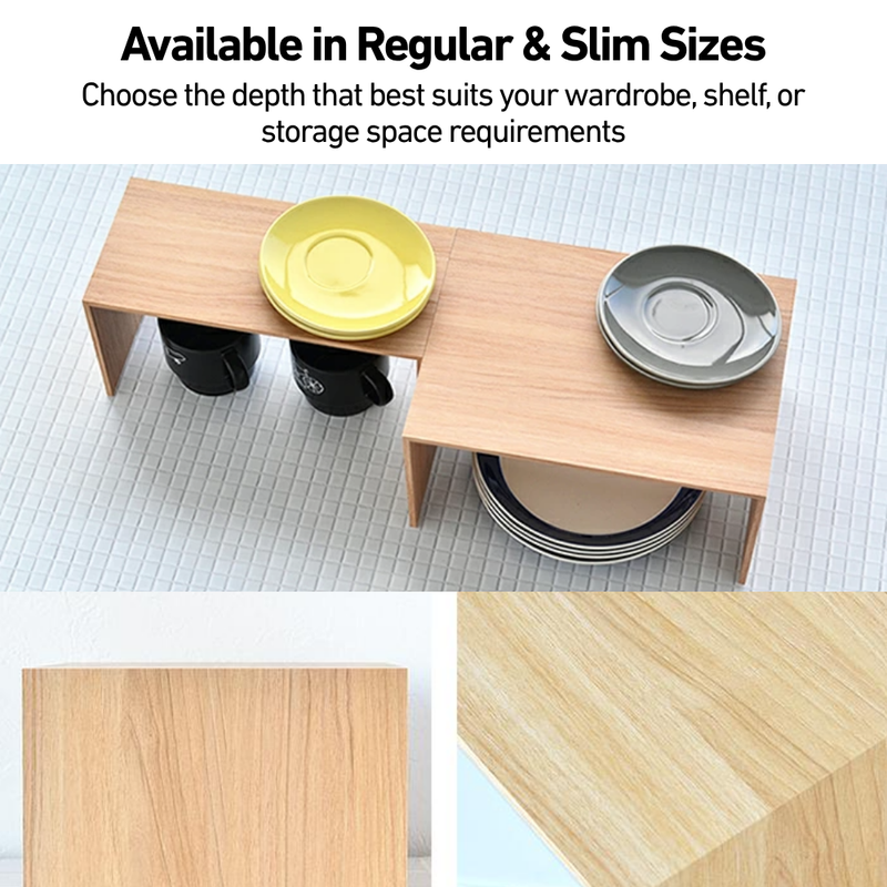 Like-it Japan Plus Rack Shelf Elevation to Maximize Vertical Spaces