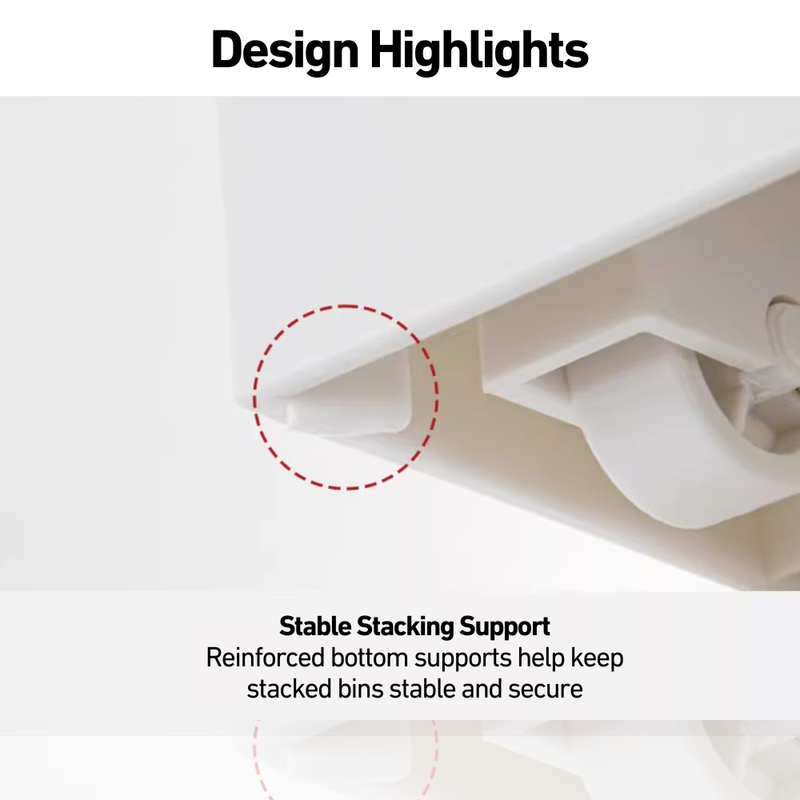 Slidable & Stackable Organiser with Wheels