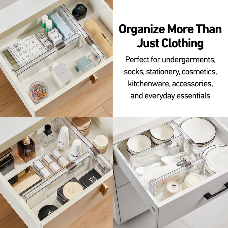 Adjustable & Extendable Drawer Dividers All-In-One