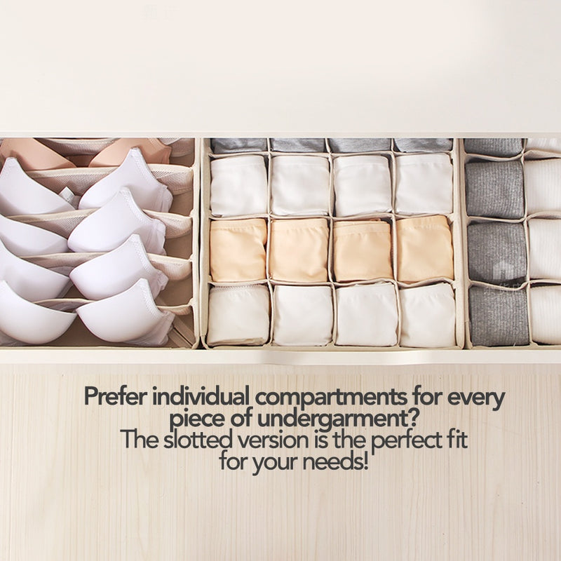 Foldable Fabric Lingerie Undergarments Accessories Organiser for Drawers