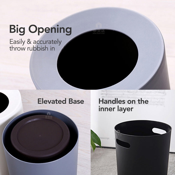 Minimalist Dual-layer Dustbin / Waste Paper Bin