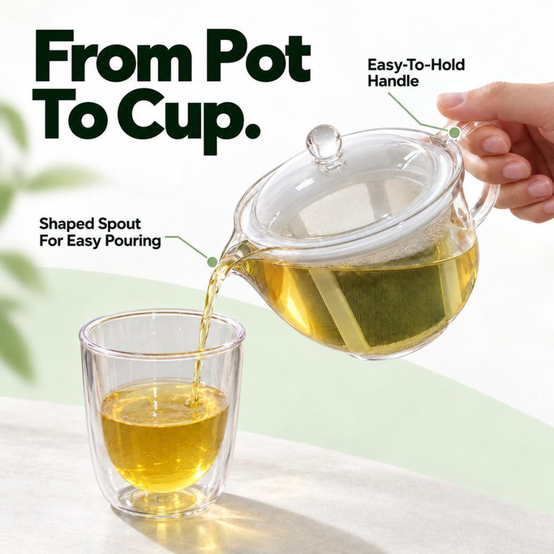 Akebono Made in Japan Tritan Tea Pot with Mesh Filter 480ml