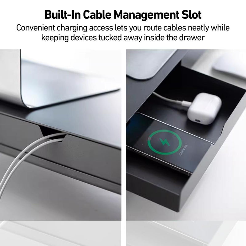 Desktop Monitor & Laptop Stand with Drawers