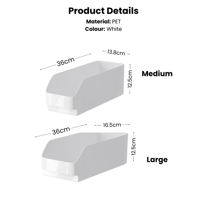 Fridge Storage & Organiser for Fruits, Vegetables, Canned Drinks & more