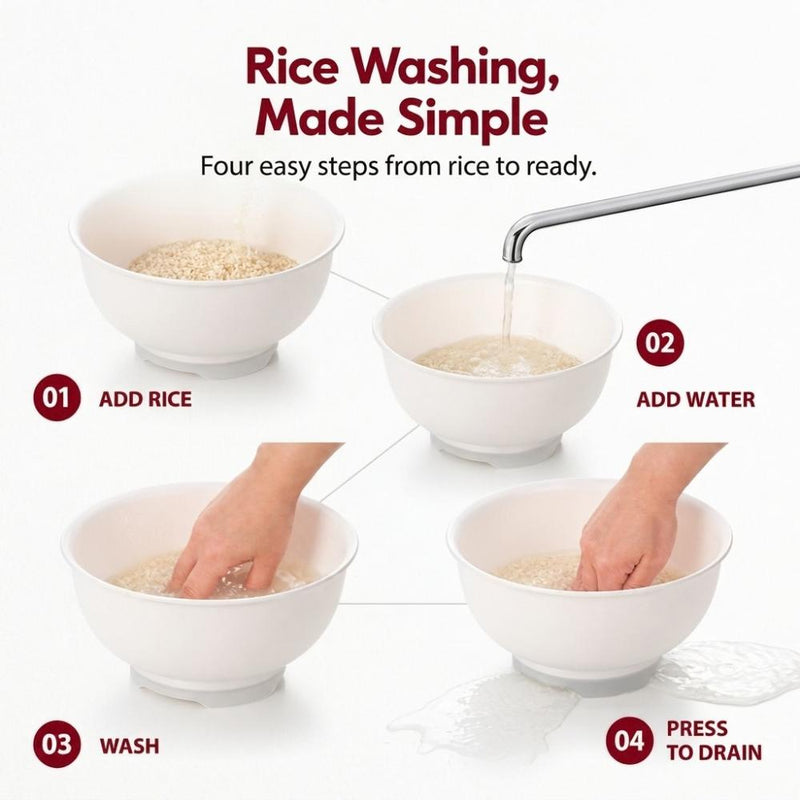Akebono Made in Japan CÓME COLLE! Ichi-oshi Rice Strainer