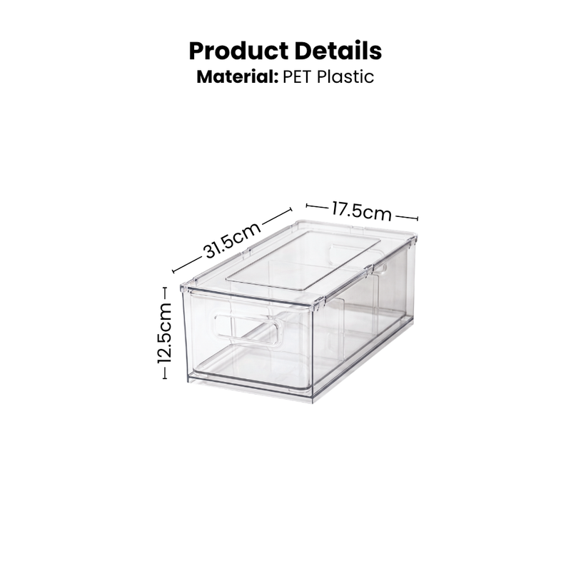 Multipurpose Clear Organisers with Dividers
