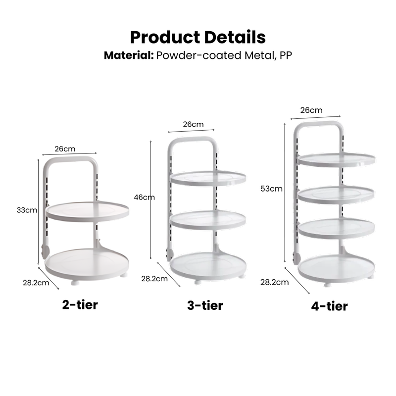 Adjustable Pots & Pans Tiered Rack & Organiser