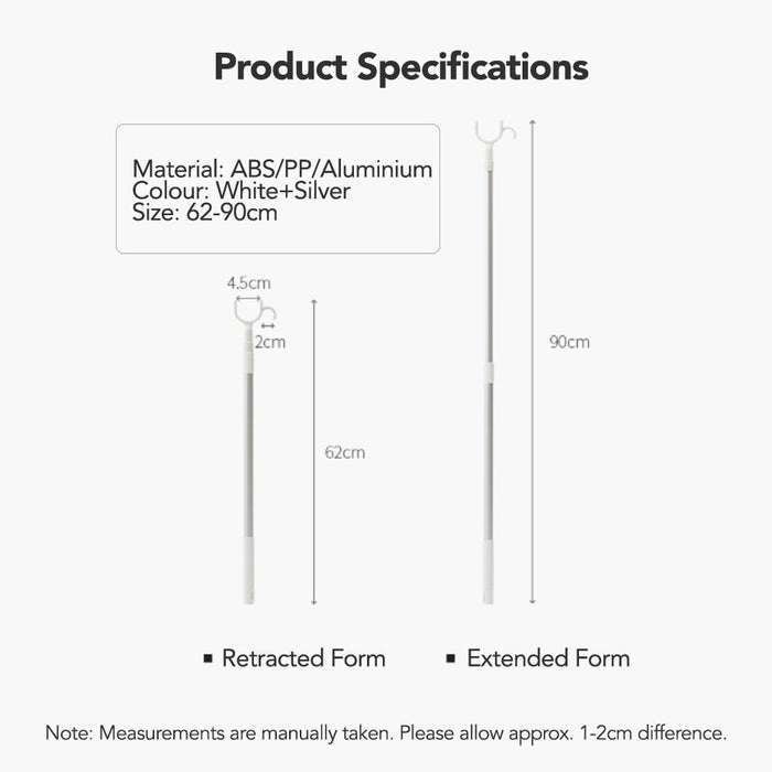 Retractable Aluminium Laundry Hanging Rod