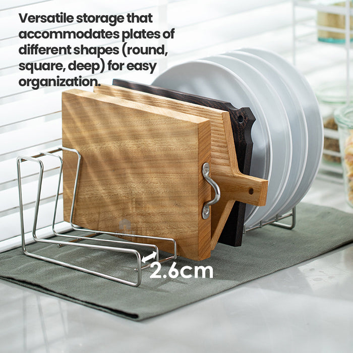 Shimoyama Stainless Steel Plate Stand (Up to 24cm Plates)