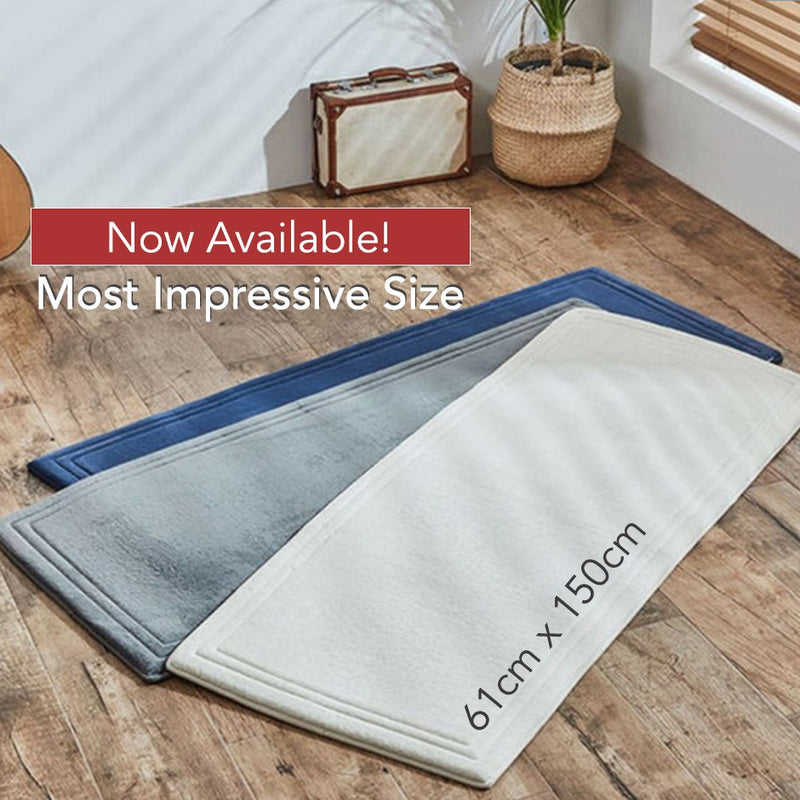 Ultra Absorbent & Super Soft Memory Foam Bathroom Floor Mat with Anti-Slip Base