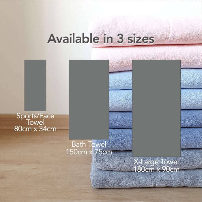 Super Absorbent Soft Microfiber Bath / Sports Towel