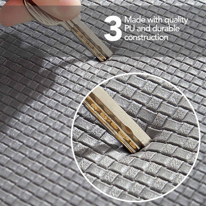 Anti-slip Kitchen Counter / Sink PU Leather Mat with Cushion Support
