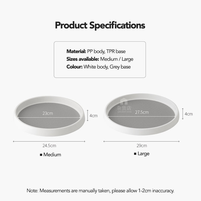 Lazy Susan - Rotating Tray for Seasoning & Condiments