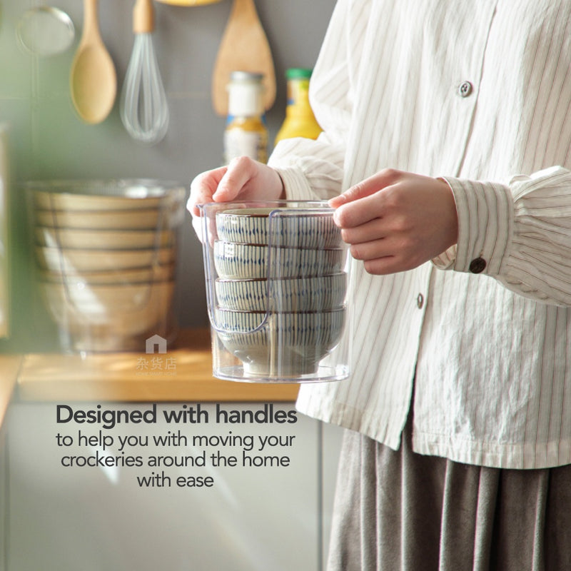 Clear Bowls & Plates Organiser Stand / Holder