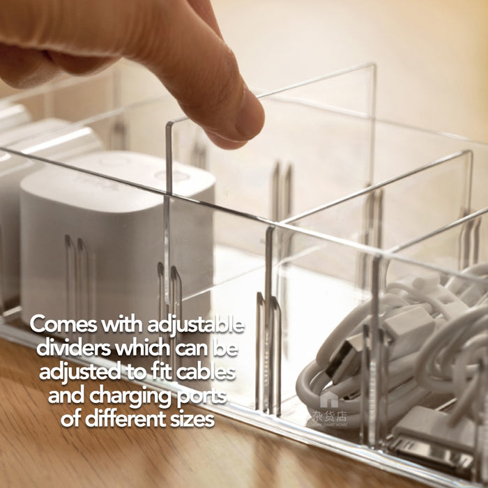 Cable & Accessories Organiser for Tabletop / Drawer