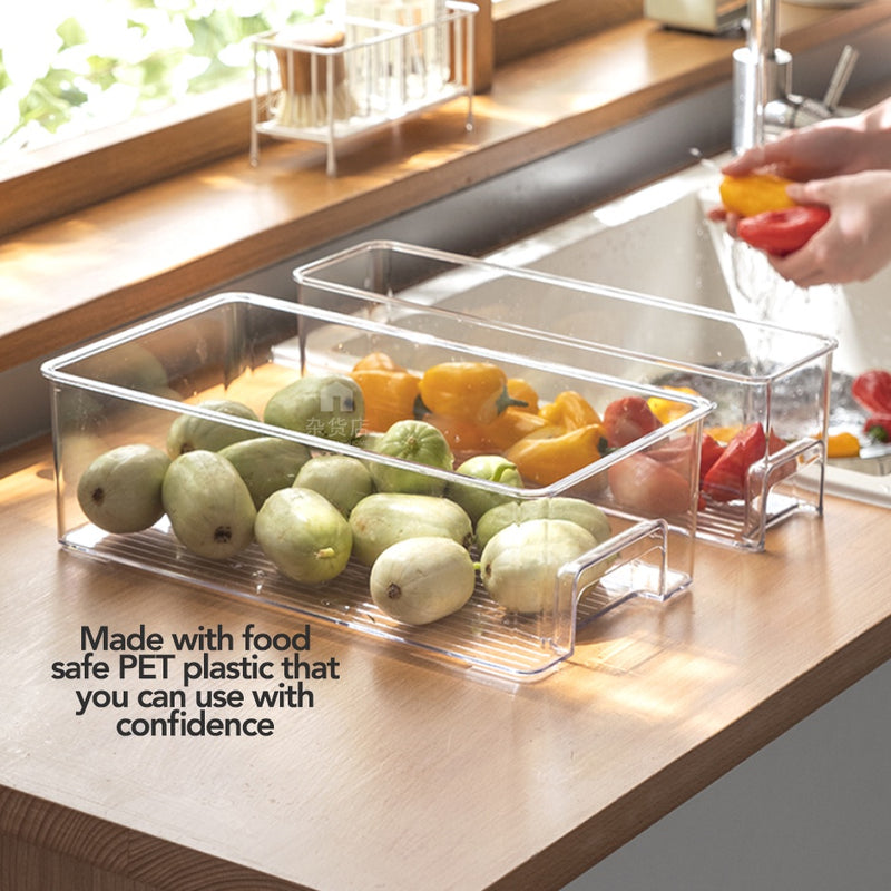 Clear Fridge Organiser Egg Tray with Optional Lid