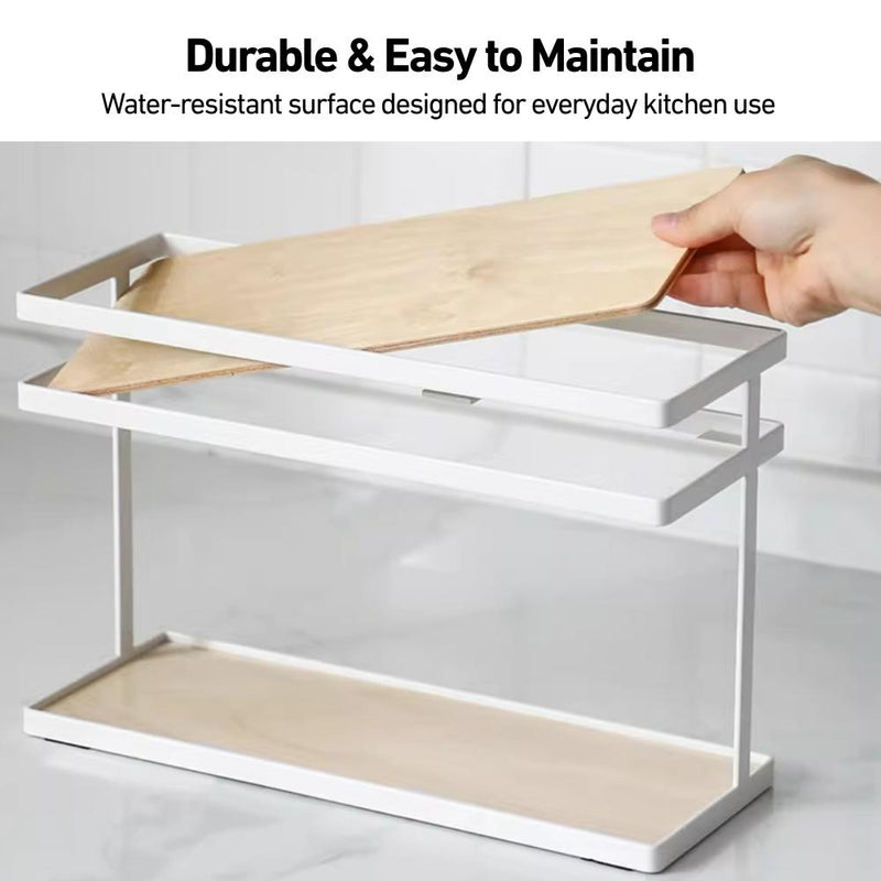 Dual-tier Kitchen Condiments & Spices Organiser