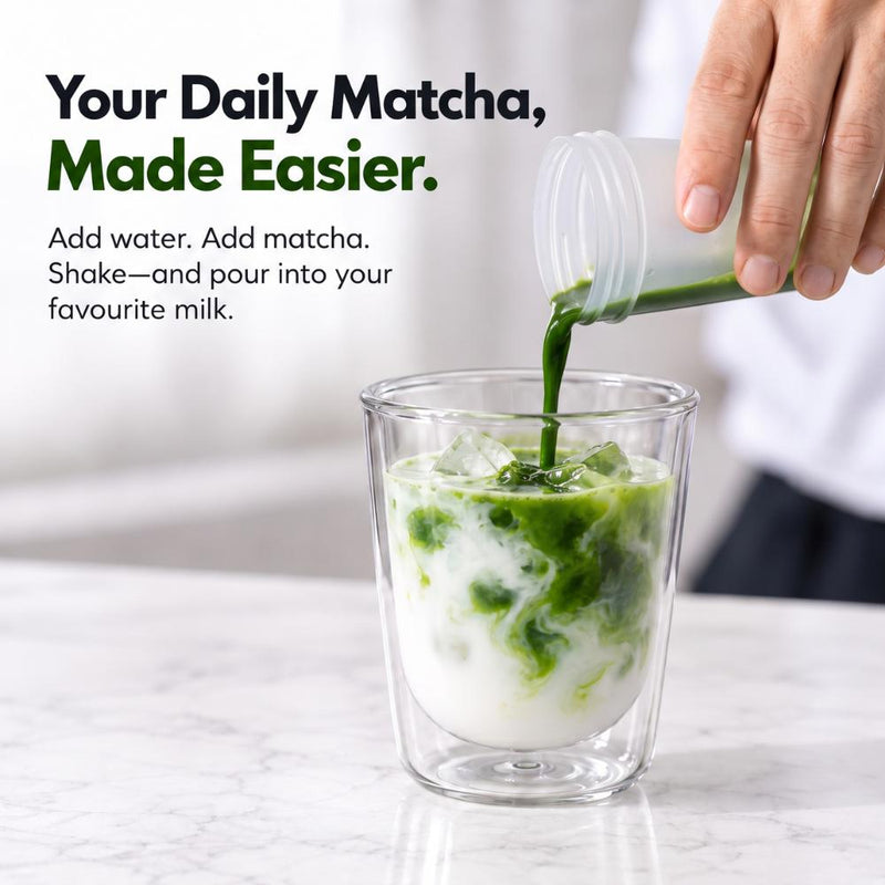 Made in Japan Mini Matcha Shaker & Akebono Tritan Double-Wall Cup 300ml