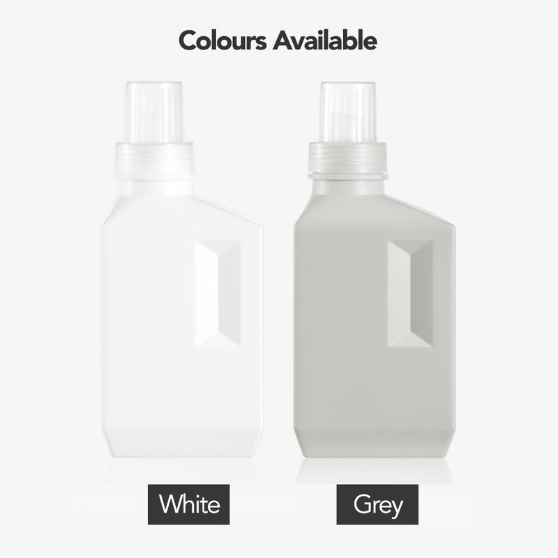 Monochrome Reusable Refill Bottles for Laundry Detergent / Fabric Conditioner