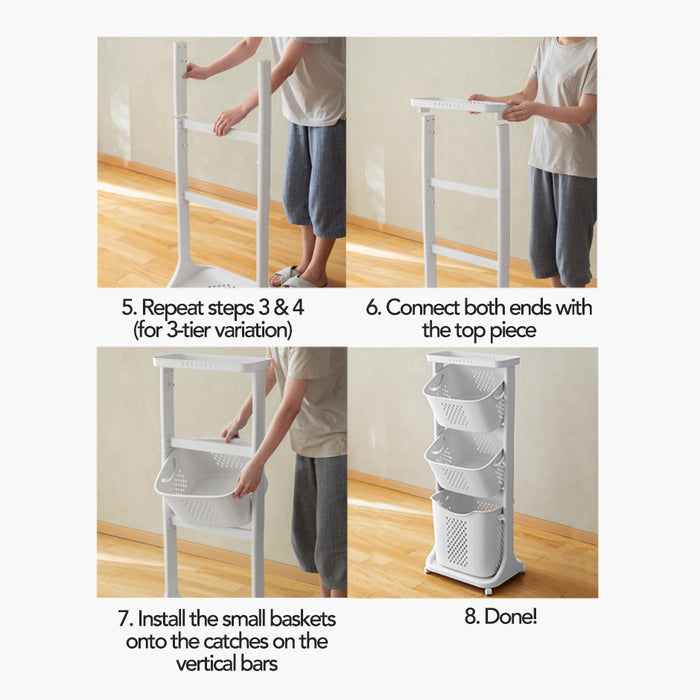 2/3-tier Laundry Basket & Organiser