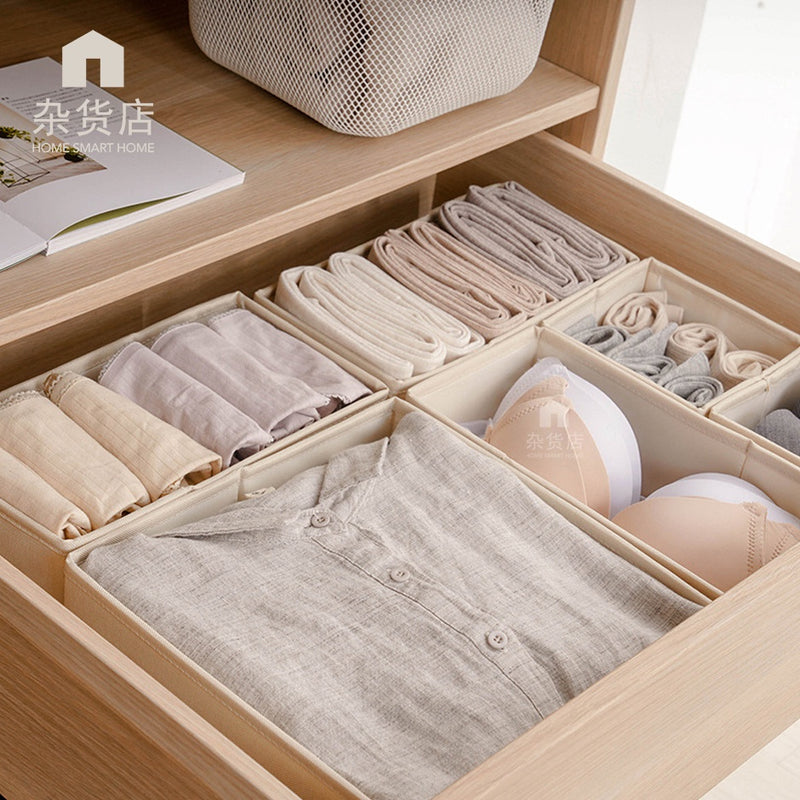 Foldable Fabric Lingerie Undergarments Accessories Organiser for Drawers