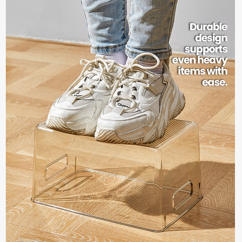 Clear Storage Organising Bin for Books & Miscellaneous Items 28.5cm depth