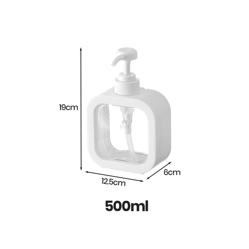 Sleek Minimalist Pump Bottle for Body Wash Shampoo Conditioner and more