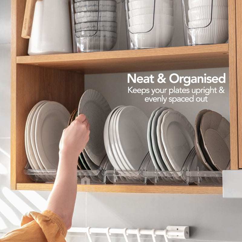 Clear Bowls & Plates Organiser Stand / Holder