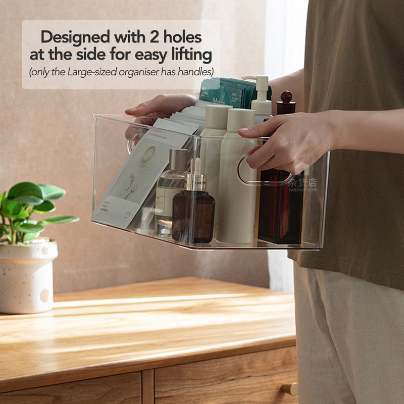 Clear Storage Organiser with Optional Lid