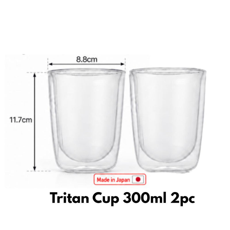 Made in Japan Mini Matcha Shaker & Akebono Tritan Double-Wall Cup 300ml