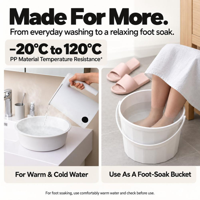 3-in-1 Bucket, Pail & Lid Set with Handle